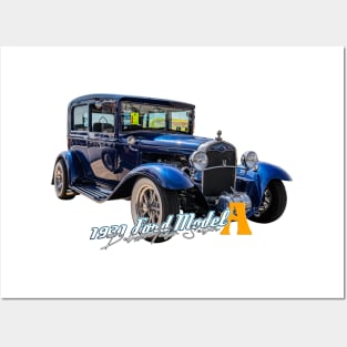 1931 Ford Model A Deluxe Tudor Sedan Posters and Art